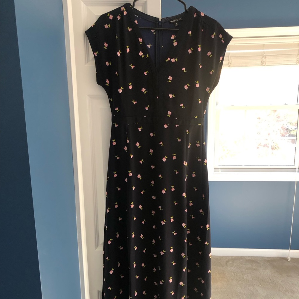 Floral JCrew long dress